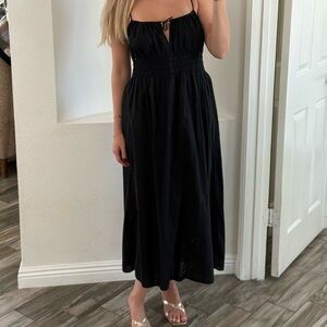 H&M Black Midi Dress